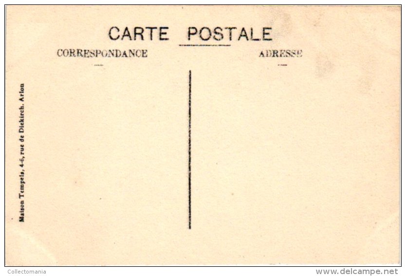 4 Vieux Cartes Postales Luxemburg  Stockem Stackem Wincrange AS Clervaux   Eglise  1906 CARPENTIER Fries EPPICIER - Other & Unclassified