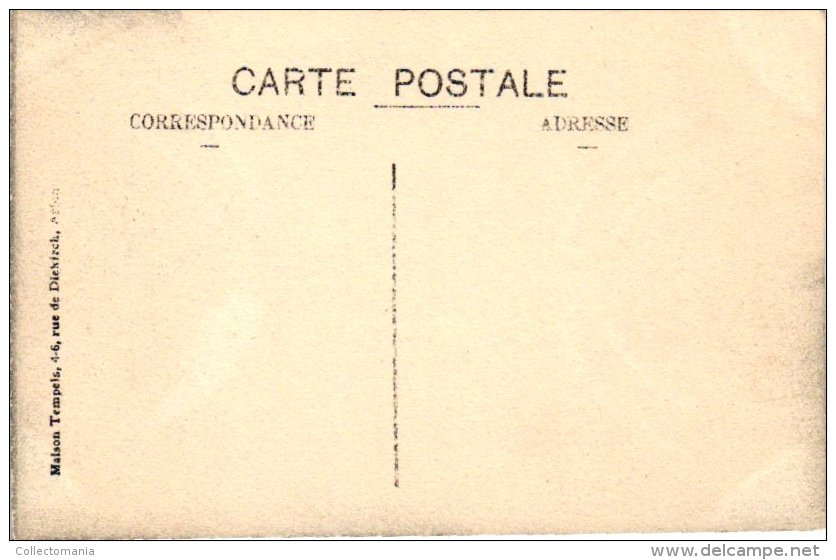 4 vieux cartes postales Luxemburg  Stockem Stackem Wincrange AS Clervaux   Eglise  1906 CARPENTIER Fries EPPICIER