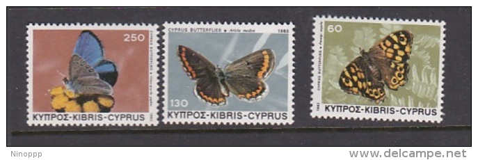 Cyprus 1983 Butterrflies Set MNH - Other & Unclassified