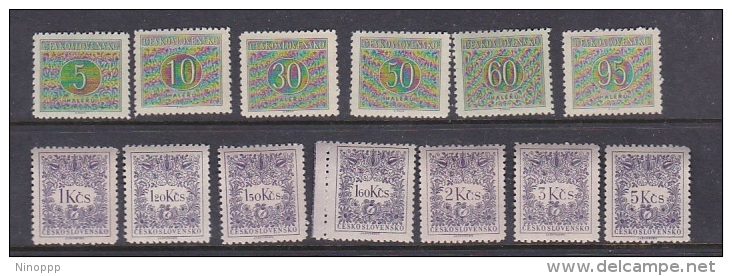 Czechoslovakia 1954-55 Postage Due Set MNH - Other & Unclassified