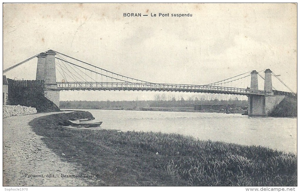 PICARDIE - 60 - OISE - BORAN  SUR OISE Près LYS CHANTILLY Le Pont Suspendu - Boran-sur-Oise