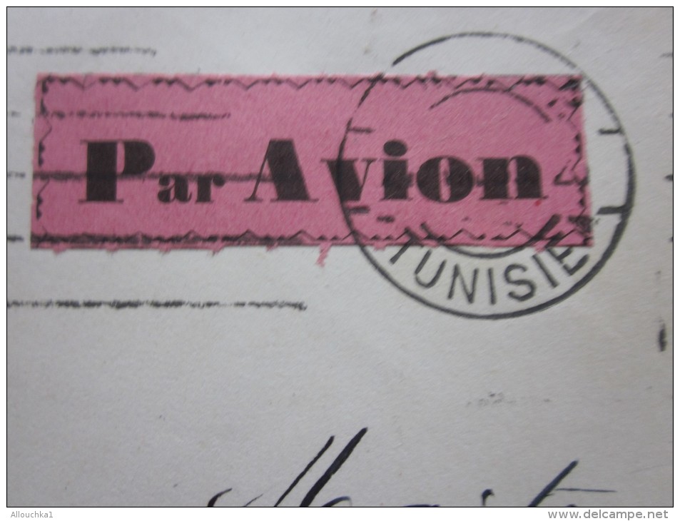 1933 Protectorat Français Lettre Carthage Tunisie Cachet à Date Flamme Krag Timbre 1.fr 50SSL  Pr  Tonnay Charente 16 - Lettres & Documents