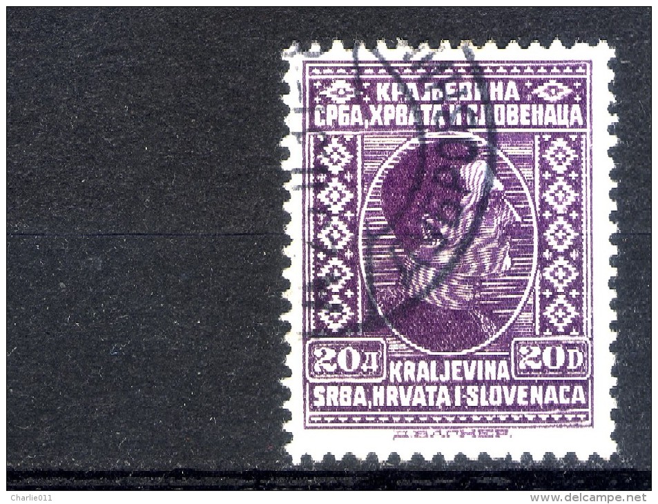 KING ALEXANDER-20 DIN-POSTMARK-DUBROVNIK-SHS-CROATIA-YUGOSLAVIA-1926 - Gebraucht
