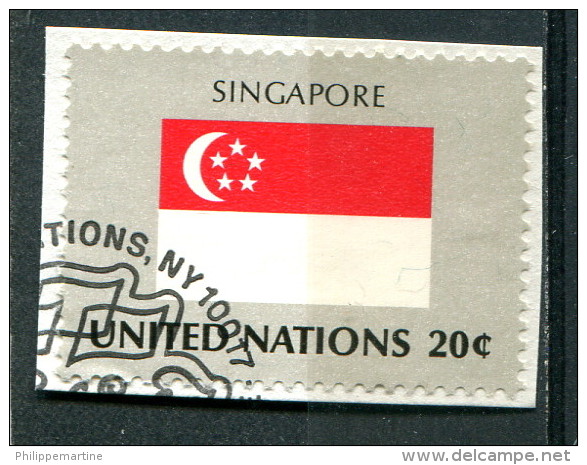 Nations Unies 1981 - YT 354 (o) Sur Fragment - Usados