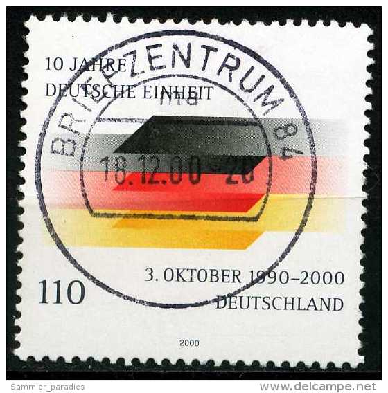 BRD - Mi 2142 - OO Gestempelt (A) - 110Pf   10 Jahre Deutsache Einheit - Gebraucht