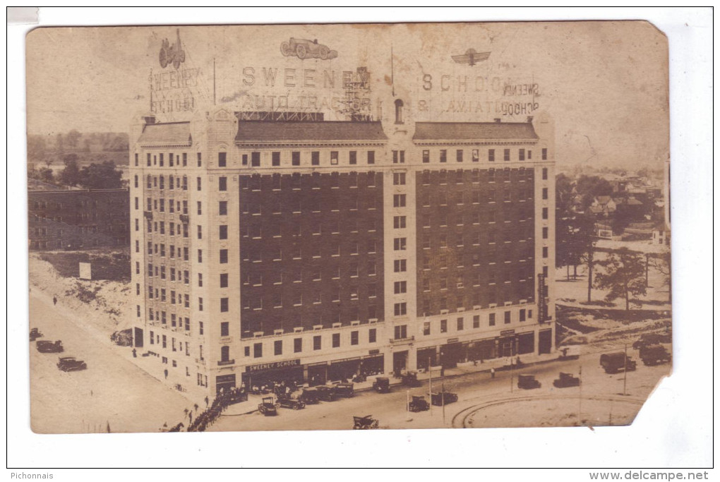 KANSAS CITY MO Sweeney School Mecanic Auto Tractor Aviation Rppc Photo Postcard - Kansas City – Missouri