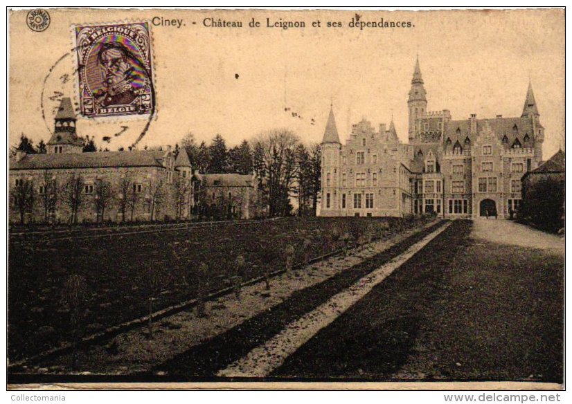 NAMUR  6 CP Ciney   Eglise Nels 54n°91902 Près De La Gare Château St Quentin Ch De Leignon  Forges De Ciney Kiosque - Ciney