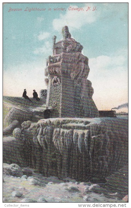 New Jersey, Beacon Lighthouse In Winter, Oswego - Autres & Non Classés