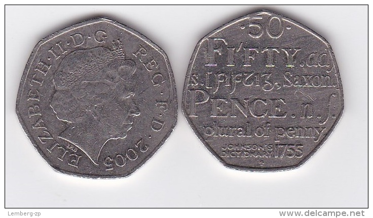 Great Britain - 50 Pence 2005 VF Lemberg-Zp - 50 Pence