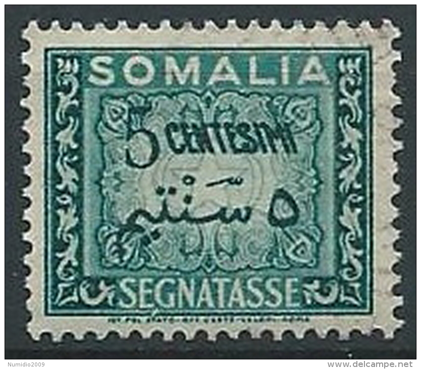 1950 SOMALIA AFIS USATO SEGNATASSE 5 CENT - ED797 - Somalia (AFIS)