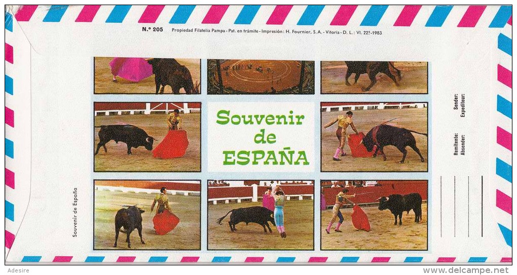 ESPANA 1983 - Filatelica Schmuckbrief Mit 7 Fach Sondermarken - Briefe U. Dokumente