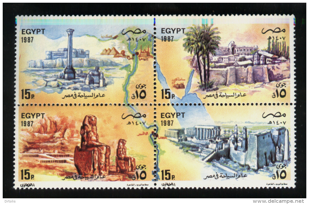 EGYPT / 1987 / TOURISM / EGYPTOLOGY / MNH / VF - Unused Stamps