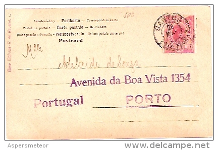 PORTUGAL-PORTO: MULHER BONITA-HAND PAINTED-DE BECA SANTOS PARA ADELAIDE DE SOUZA-CIRCULEE 1905-GECKO. - Porto