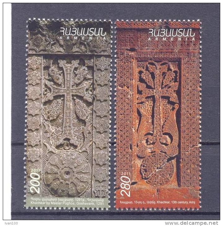 2012. Armenia, Ancient Cross-Stones, 2v, Mint/** - Armenia