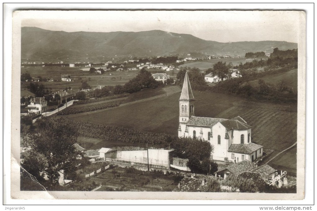 CPSM BEHOBIE (Pyrénées Atlantiques) - Eglise Et Vue Sur L´Espagne - Béhobie