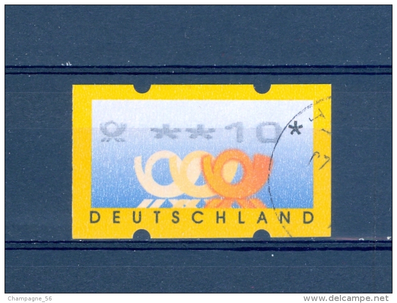 1999 N° 4  ALLEMAGNE FÉDÉRALE DOS N° 625  DISTRIBUTEURS ROULETTES  COR ** 10 *  PHOSPHORESCENT OBLITÉRÉ - Rolstempels