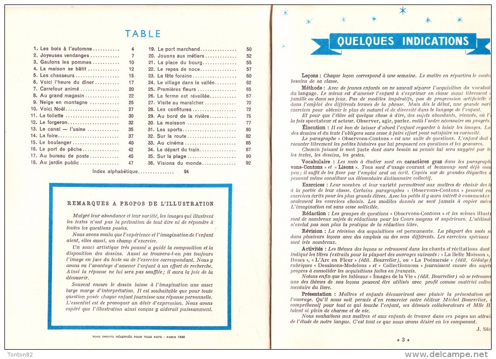 J. Segelle - Corbeille De Mots - Vocabulaire Et Langage - Éditions Bourrelier - ( 1952 ) . - 0-6 Ans