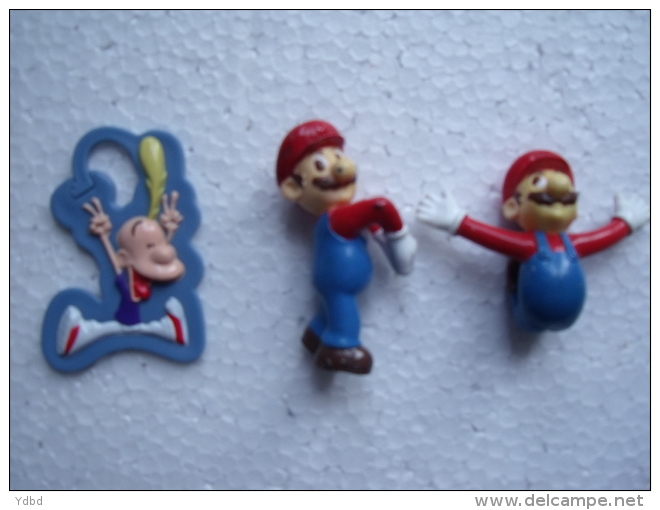 PERSONNAGES PUBLICITE  KELLOGGS 1999  MARIO X 2 Et TITEUF - Other & Unclassified