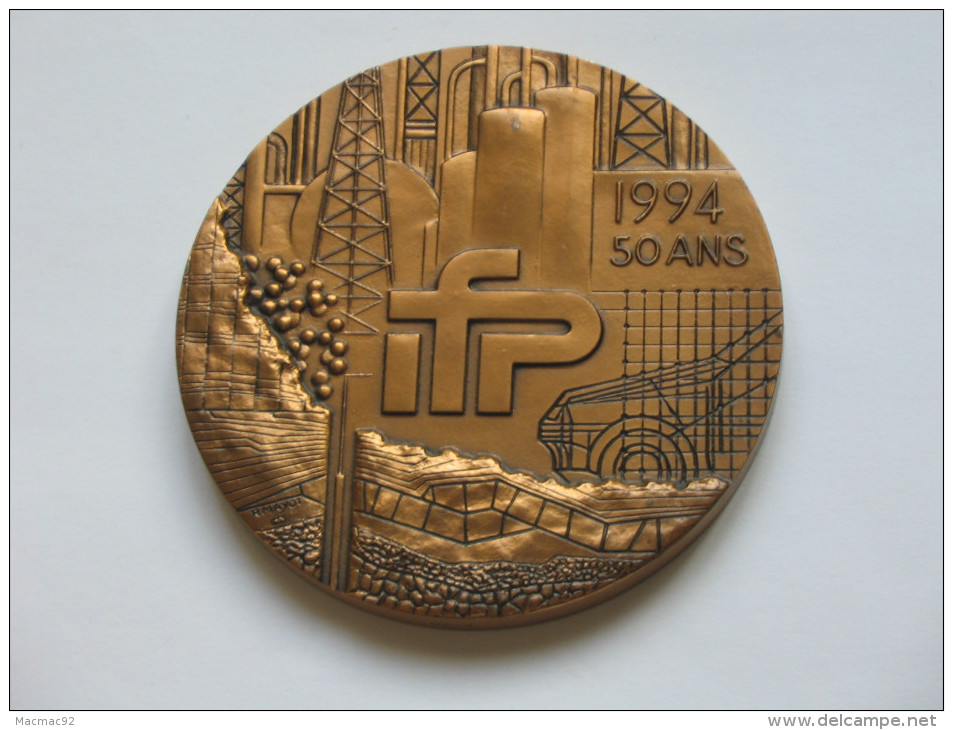 Médaille En Bronze 50 Ans De L´IFP 1994  **** EN ACHAT IMMEDIAT **** - Other & Unclassified