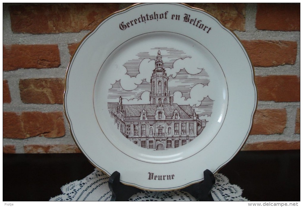 * Veurne - Furnes (West Vlaanderen) * 5 Unieke Borden In Porselein, Rare, TOP, Booitshoeke, Old - Altri & Non Classificati