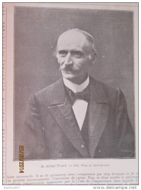 1913  Alfred Picard  Philosphe Juriste Et Scientifique  Strasbourg - Non Classés