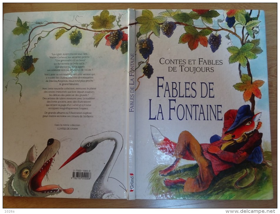 FABLES DE "LA FONTAINE" ILLUSTREES PAR ZDENKA KREJCOVA - Autres & Non Classés