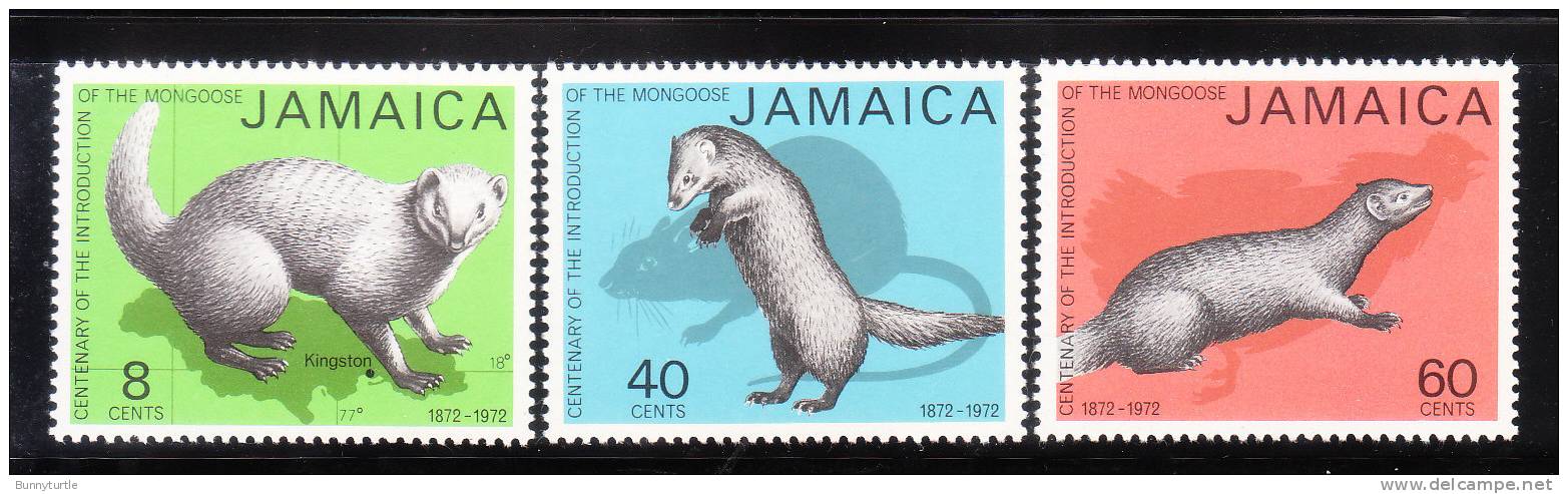 Jamaica 1973 Mongoose Map MNH - Jamaica (1962-...)