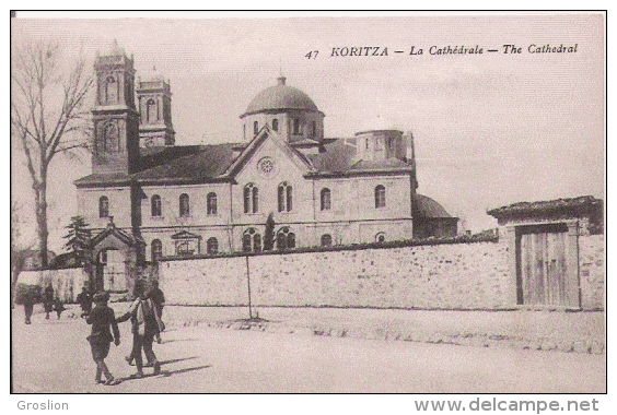 KORITZA (KORCE ALBANIE) 47 LA CATHEDRALE (PETITE ANIMATION) - Albanie