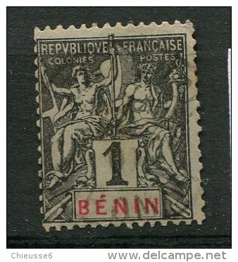 Benin Ob N° 33 - 1c Noir S. Azuré . - Andere & Zonder Classificatie