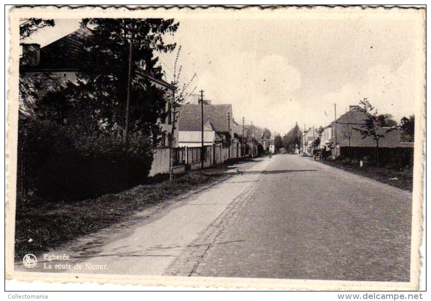 NAMUR  2 CP Eghezée Route De Namur  Notaire Genart 1913 - Eghezee