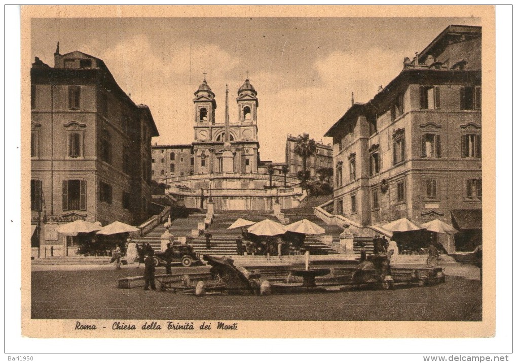 Roma - Chiesa Della Trinità Dei Monti - Parcs & Jardins