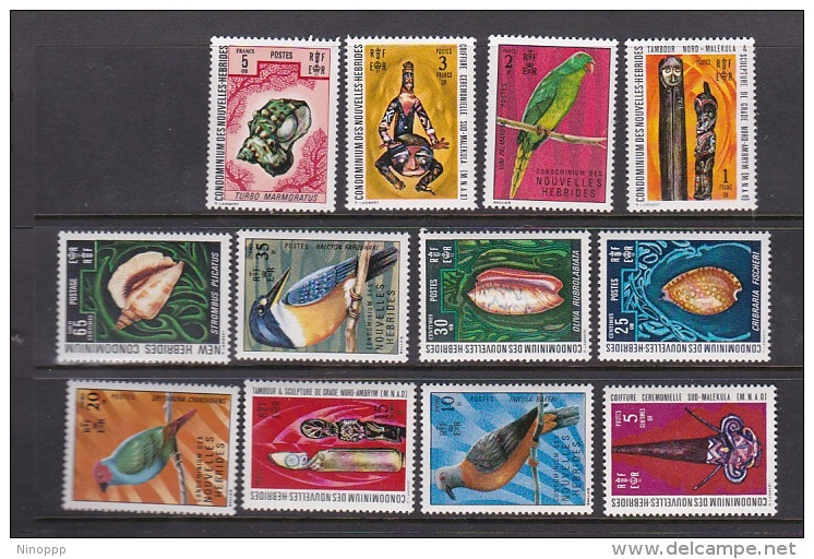 New Hebrides 1972 Definitives French Set MNH - Other & Unclassified