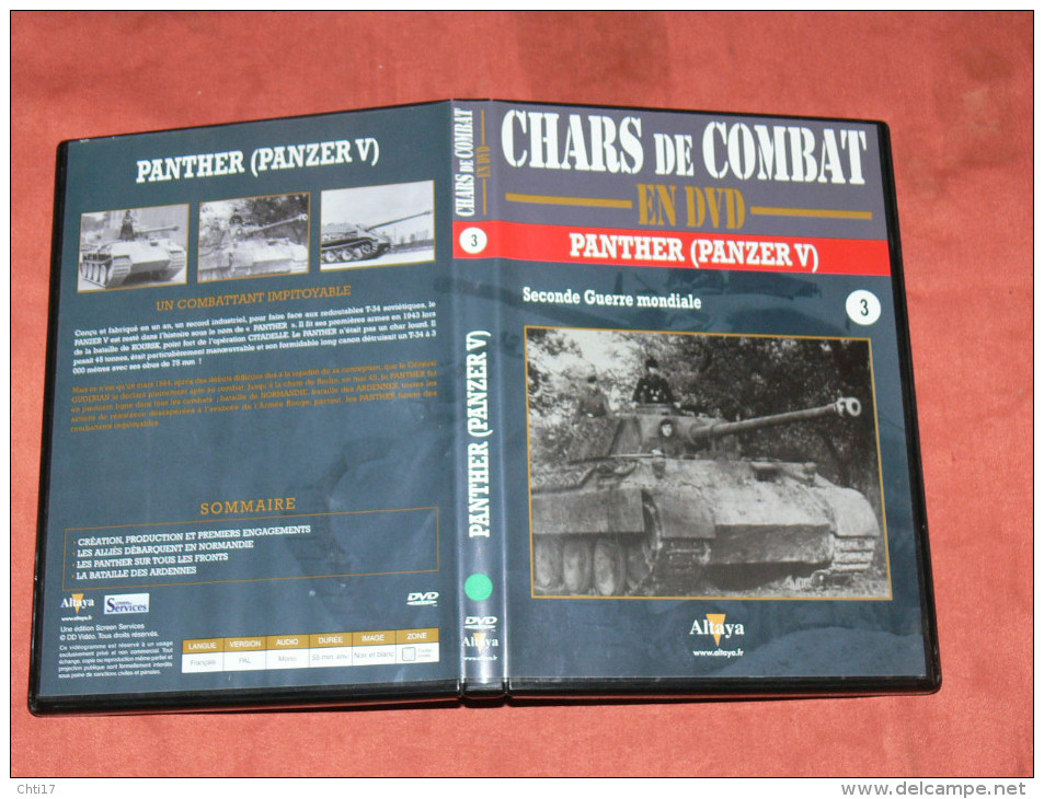 CHARS DE COMBAT EN DVD  "PANTHER / PANZER V  " N°3   GUERRE MONDIALE  WW2 1939/45 - Documentary