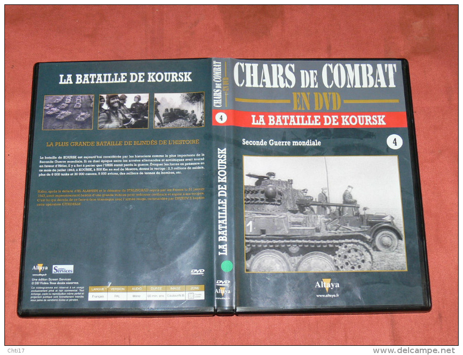 CHARS DE COMBAT EN DVD  " LA BATAILLE DE KOURSK " N°4   GUERRE MONDIALE  WW2 1939/45 - Dokumentarfilme