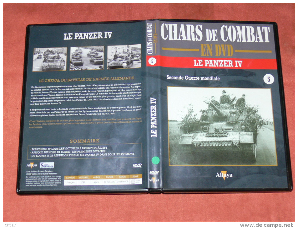 CHARS DE COMBAT EN DVD  " LE PANZER IV " N°5   GUERRE MONDIALE  WW2 1939/45 - Dokumentarfilme