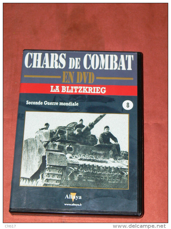 CHARS DE COMBAT EN DVD  " LA BLITZKRIEG "  PANZERDIVISION   N° 8  GUERRE MONDIALE  WW2 1939/45 - Documentaires