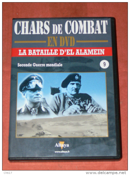 CHARS DE COMBAT EN DVD  " LA BATAILLE D EL ALAMEIN  "     N° 9  GUERRE MONDIALE  WW2 1939/45 - Dokumentarfilme