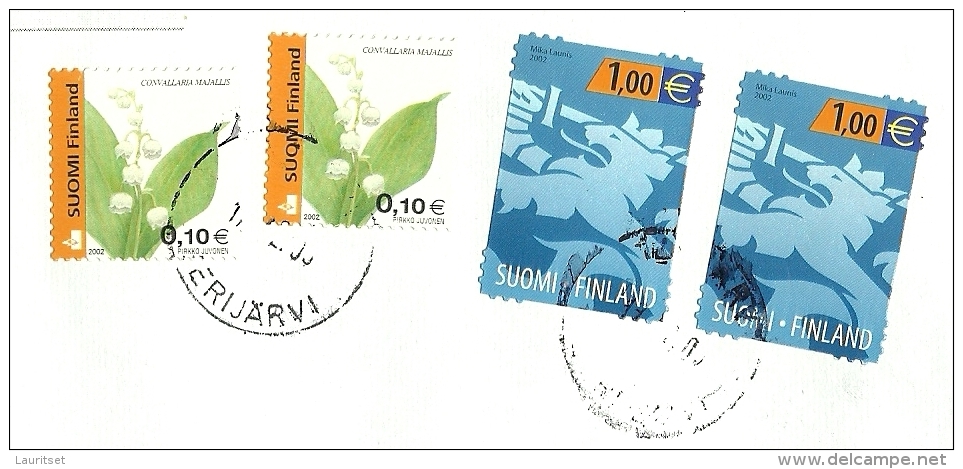 FINNLAND Finland Suomi 2002 Cover To Estonia Estland - Cartas & Documentos