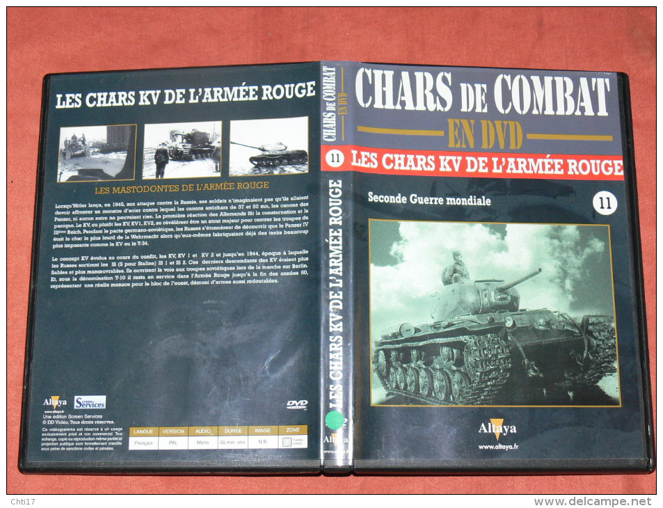 CHARS DE COMBAT EN DVD  " LES CHARS KV DE L ARMEE ROUGE  "     N° 11  GUERRE MONDIALE  WW2 1939/45 - Documentaires