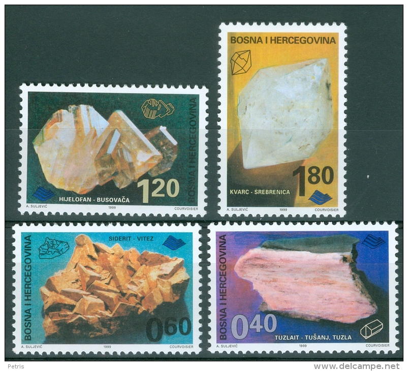 Bosnia And Herzegovina 1999 Minerals MNH** - Lot. 2833 - Minerali