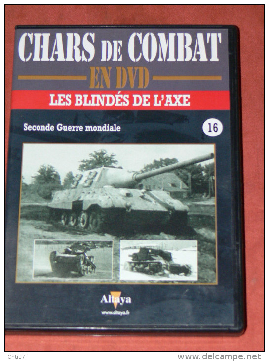 CHARS DE COMBAT EN DVD  " LES BLINDES DE L AXE   " PANZER / PANTHER / TIGRE /    N° 16  GUERRE MONDIALE  WW2 1939/45 - Documentaires