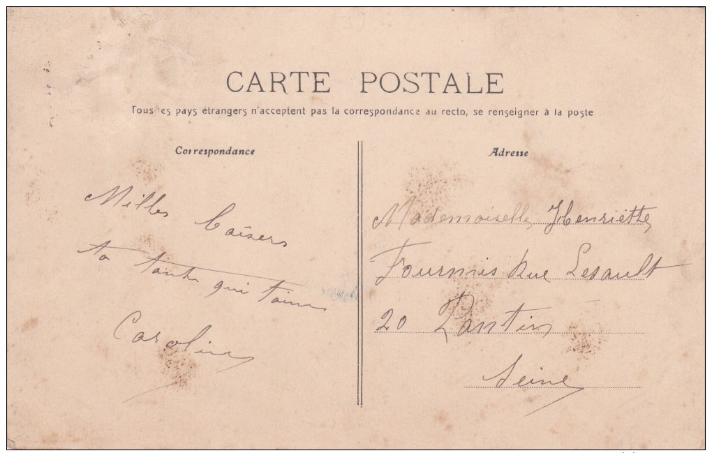 Cpa ( 39 Jura )  Dole,  L'hopitale , Carte Abimée - Dole