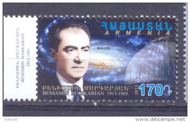 2013. Armenia, B. Markarian, Scientist-Astronomer, 1v, Mint/** - Armenia
