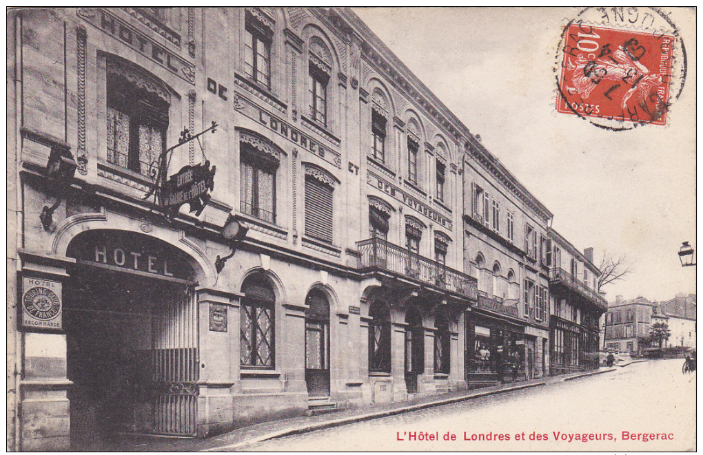 Bergerac , Dordogne , France , PU-1903 ; L'Hotel De Londres Et Des Voyageurs - Bergerac