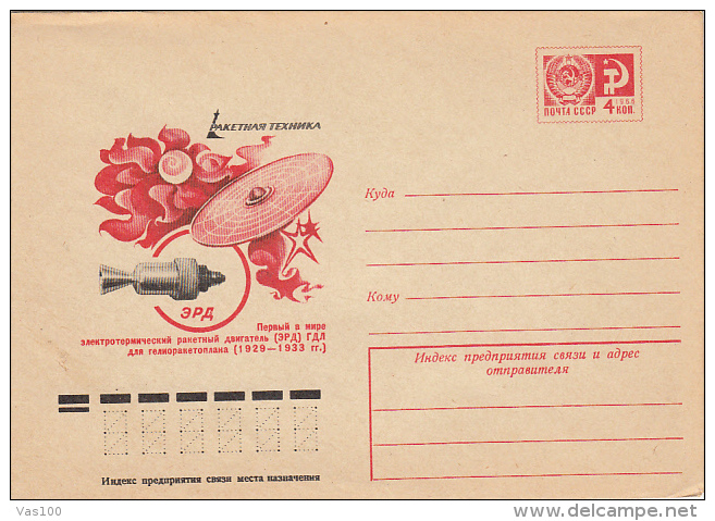 SPACE, COSMOS, SPACE SHUTTLE, COVER STATIONERY, ENTIER POSTAL, 1976, RUSSIA - Russie & URSS