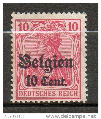 BELGIQUE (Occupatio) 10c S 10p Rouge 1916-18 N°14 - Army: German