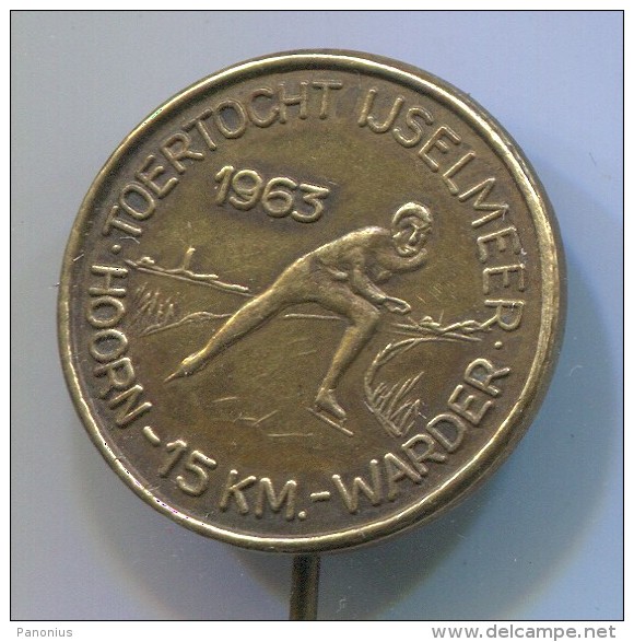 FIGURE SKATING - HOORN, WARDER, 1963. Netherlands, Pin, Badge - Patinaje Artístico