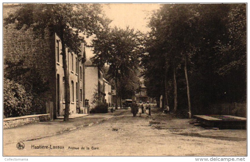 NAMUR  5 CP Hastière  Lavaux Av Gare  Eglise Nels7 N°17 Meuse 1909 Villa Scolaire 1903 Place - Hastière