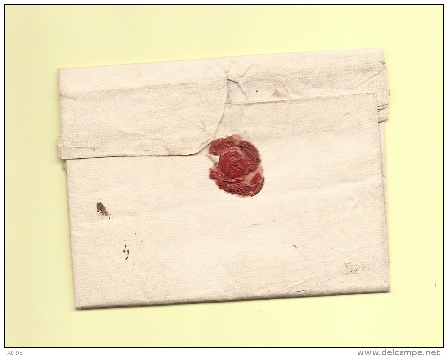 Cognac - 15 - Charente - Courrier De 1775 Adresse A Un Lieutenant Au Baillage De Lyon - 1701-1800: Voorlopers XVIII