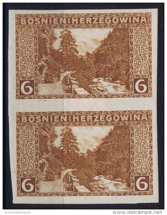 Österreichisch- Bosnien Und Herzegowina Mi. 33 U MH/* Pair - Ongebruikt